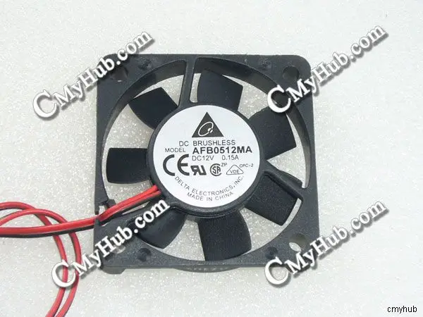 For DELTA AFB0512MA DC12V 0.15A 5010 5CM 50MM 50X50X10MM 2pin Cooling Fan AFB0512MA