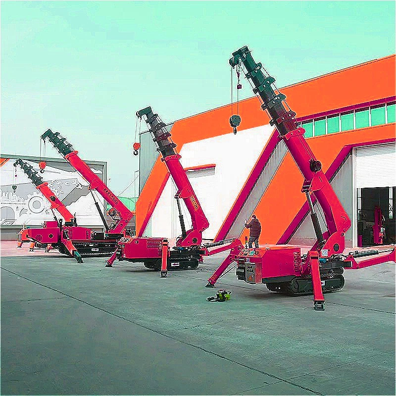

Lifting Mobile Spider Crane Crawler Tracked 5 Ton Spider Crane 1.2T 2T 3T 5T Small Lifting Spider Crane Machine Lift Platform