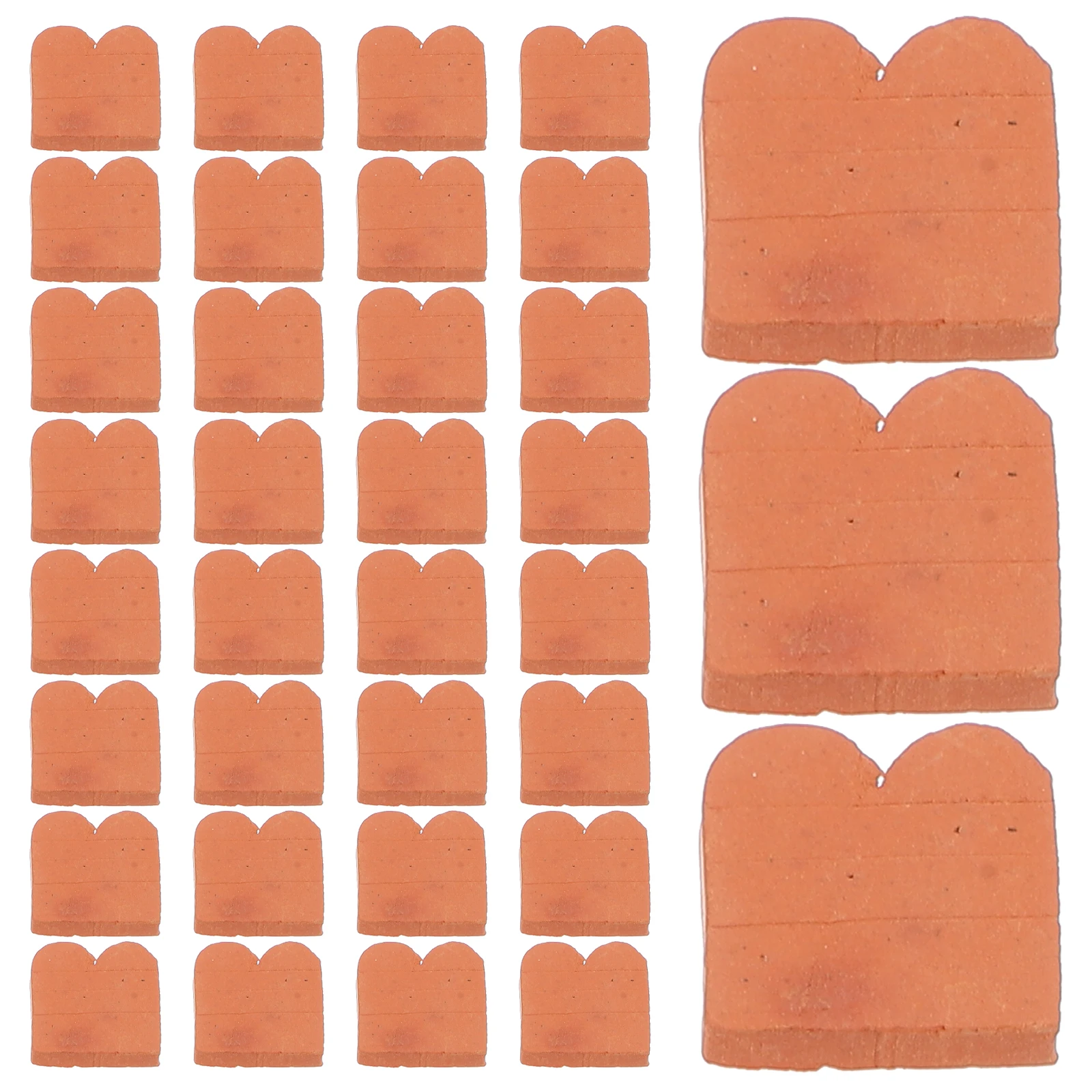

100Pcs Mini Bricks Models Soil Material Versatile Usage Miniature Objects DIY Craft Projects Mini Bricks Miniature Models