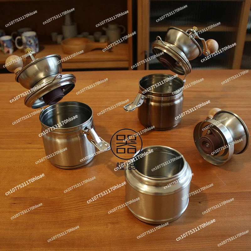 304 Stainless Steel Hand Grinder Coffee Bean Machine Pulverizer Coffee Bean Grinder Coffee Appliance