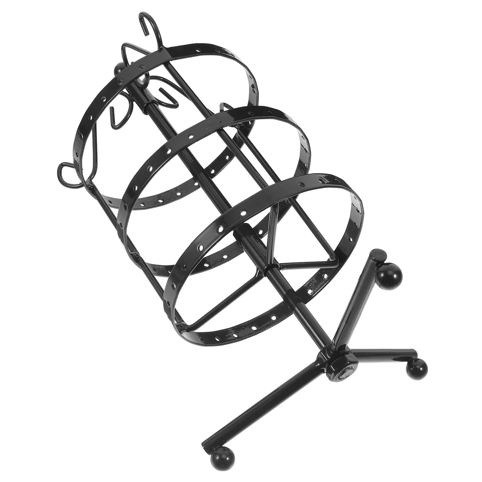 

Rotating Circular Earring Display Stand Metal Jewelry Organizer 360 Degree Swivel Tabletop Holder for Earrings Ear Studs Jewelry