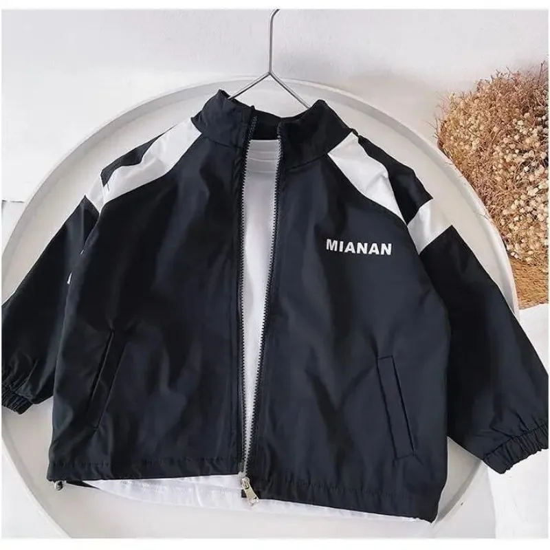 

Children's Casual Jacket Spring and Autumn Korean Boys and Baby Fashion Outwear Sports Cardigan Windbreaker kids Coat