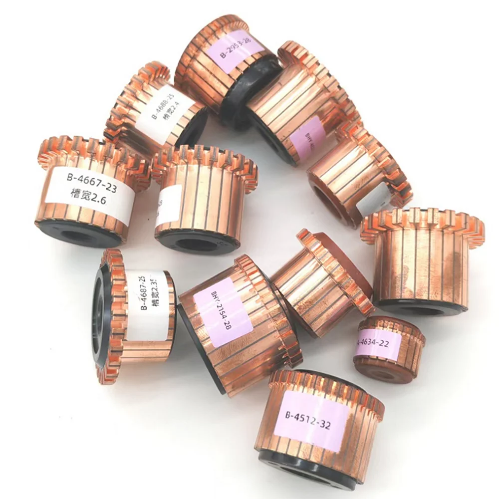 500pcs 5.5x16x16(15.7)m 8P Copper Bars Alternator Electric Motor Commutator CHY-2409-8-5.5 Hook Type for Auto Car Fuel Pump