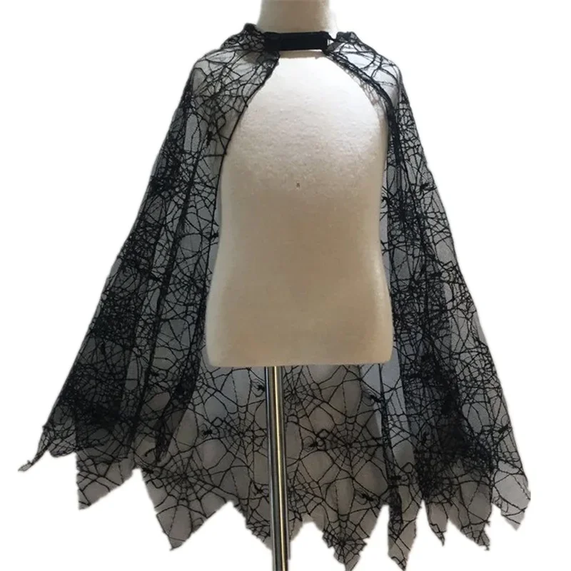 Spider Web Cloak New Children Skirt Witch Hat Festival Party Fancy Dress Stocking Treat or Trick Halloween Costume Cosplay