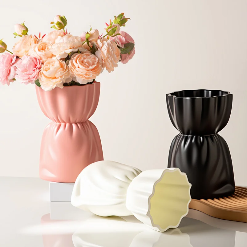 

Nordic Vase Plastic Flower Bottle Flower Plant Arranging Supplies Desktop Ornament Plant Pot Wedding Decoration