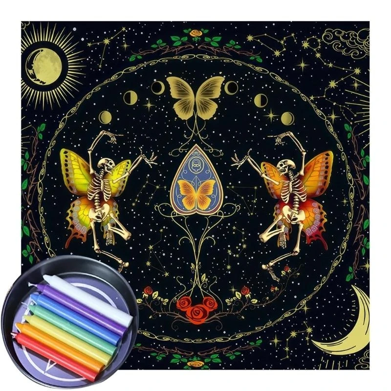 

Квадратная фланелета таро алтарная ткань настольная настольная игра астрологическая оракуля