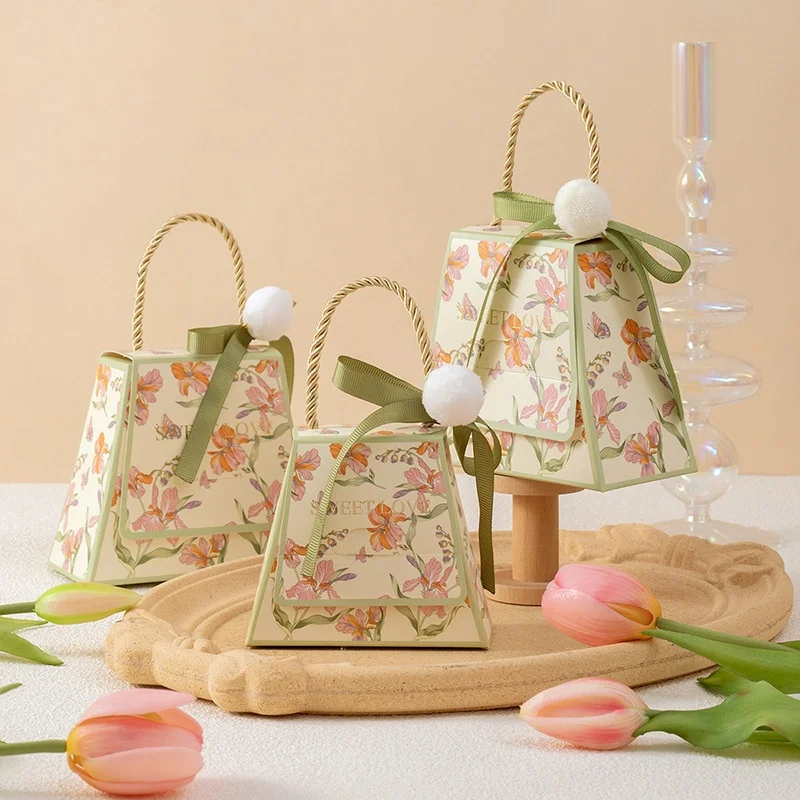 10 قطعة صندوق ورقي محمول رفرف صناديق الشريط الحلوى العطور تخزين الملابس حفلة عيد ميلاد الزفاف الذكرى هدية التعبئة والتغليف #3