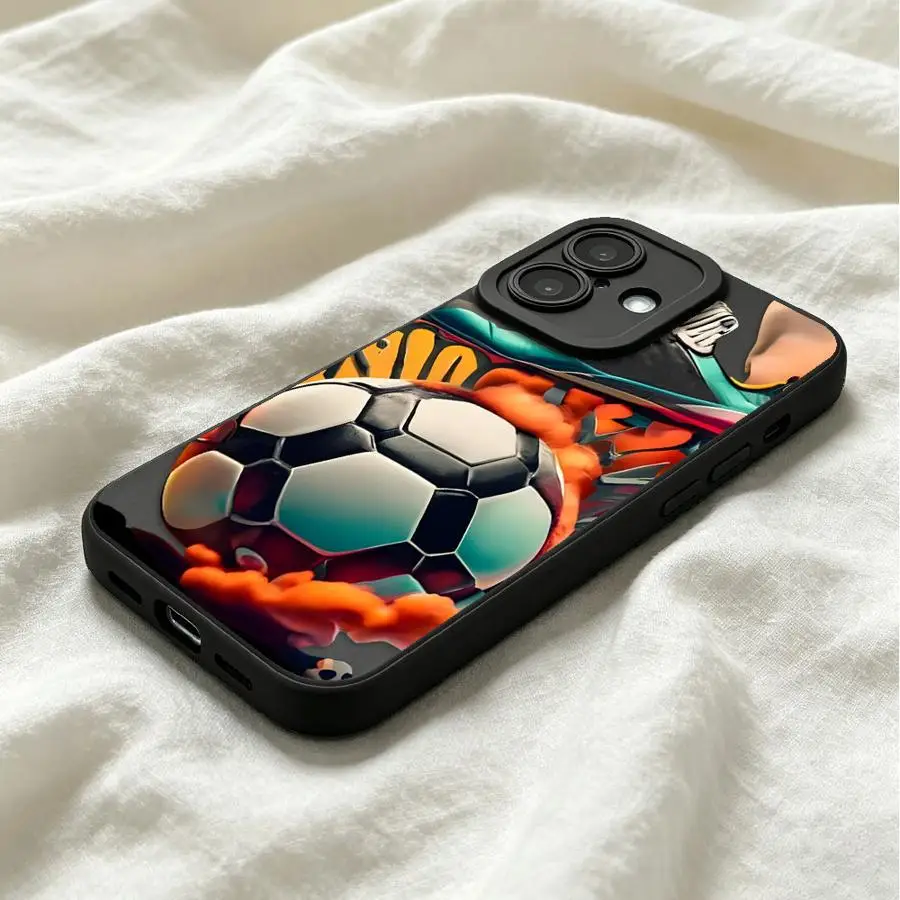 TPU Phone Cover Case for Apple iPhone 17 Pro Max 14 15 Pro 16 12 Plus 13 Air 11 Sneakers Football view 5