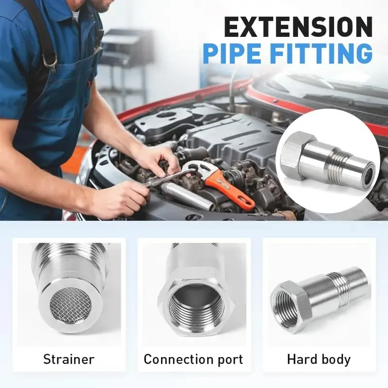 M18x1.5 محول مستشعر السيارات مستشعر الأوكسجين التلقائي فاصل صغير الأكسجين محفز الاستشعار سيارة تعديل دائم الملحقات