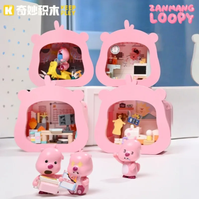 جديد Loopy يوم تجميع اللبنات Kawaii لعبة من الكارتون جمع نموذج سطح المكتب الحلي هدايا عيد الأطفال #2