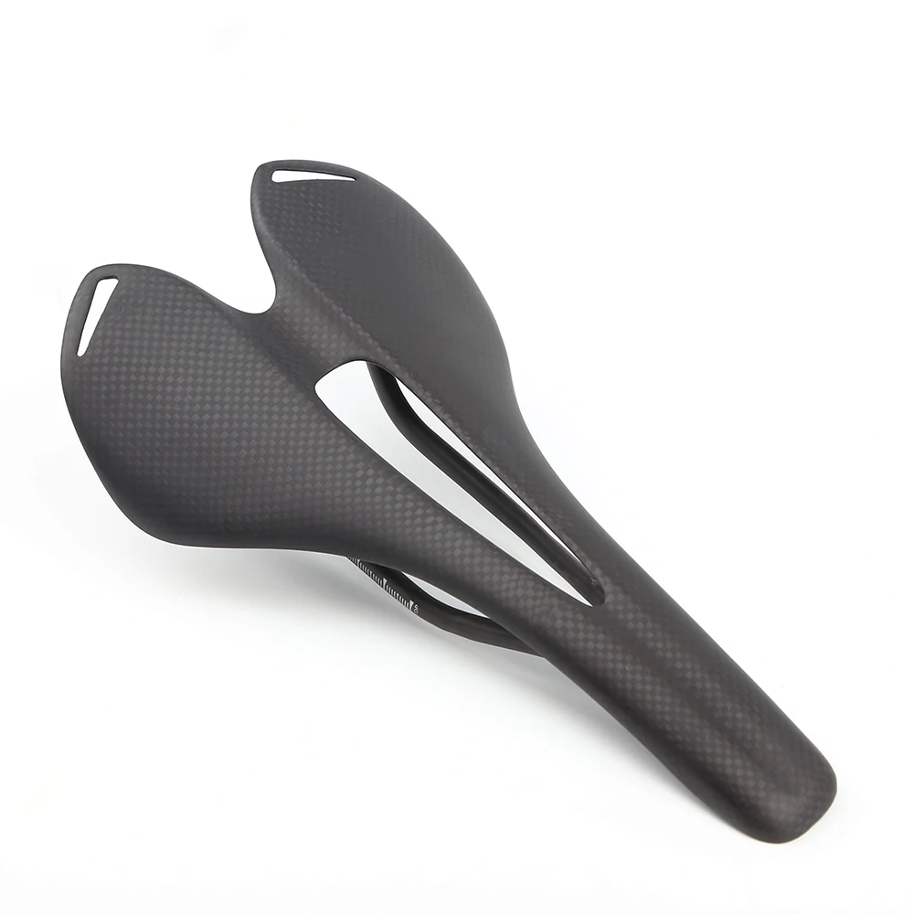Siodełko rowerowe 3K Ultralight Carbon vtt racing seat Wave Road Bike Saddle dla mężczyzn bez jazdy na rowerze Mata rowerowa Spare Par