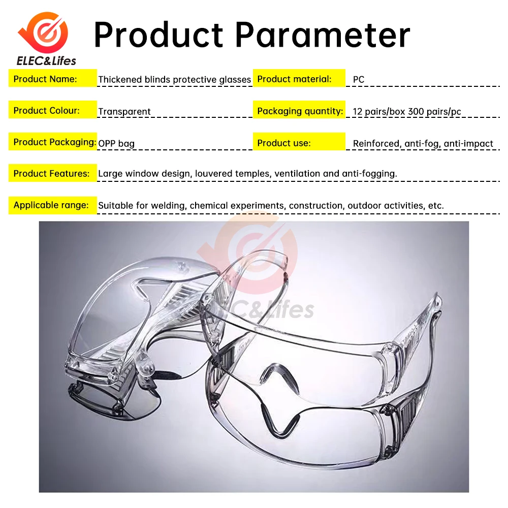 Safety Glasses Laser Protection Goggles Protective Glasses For Work Transparent Glasses Goggles For Men Women