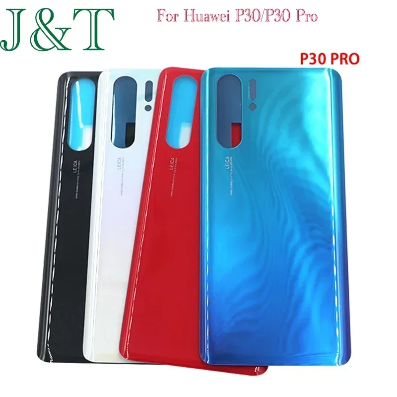 New P30 Rear Housing Case For Huawei P30 Battery Back Cover Rear Door P30 Pro Glass Panel Adhesive Sticker Replace