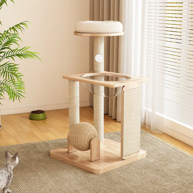 

Cat climbing frame cat litter integrated household does not occupy an area climbing frame scratching board space