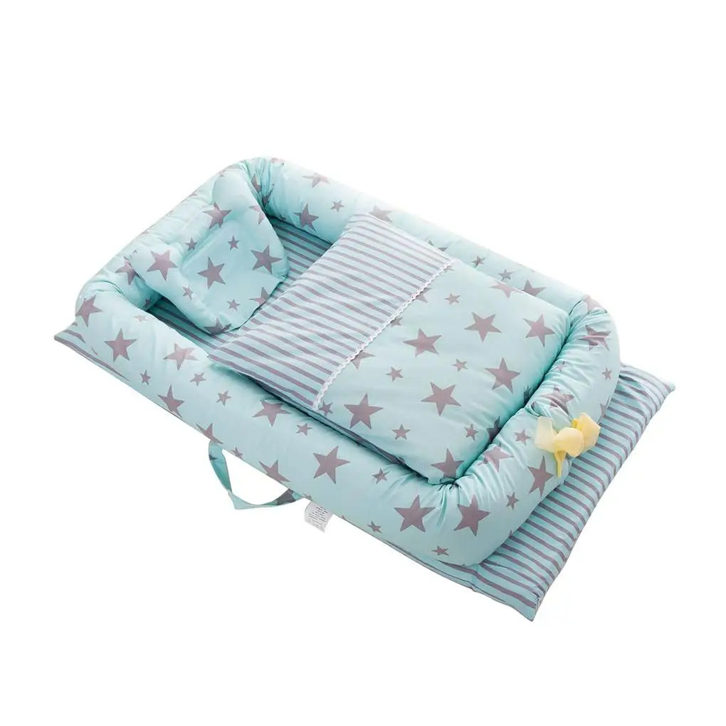 

6 шт. портативный набор подушек для детской кроватки, дорожная кроватка, гнездо для новорожденных, подушка для сна, тип 2