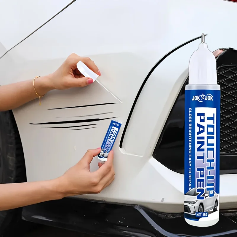 Jokjok Car Touch Up Pen, Durable Non-Fading Paint and Primer, Interior Plastic Repair, Scratch Cover, Pearl and