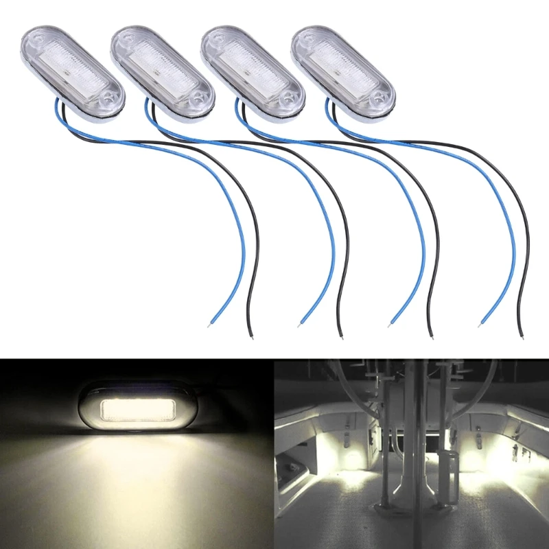 Ciężarówka łódź Marine schodek pokład 3LED światło boczne lampka grzecznościowa kierunkowskaz włączony kierunkowskaz światła 4