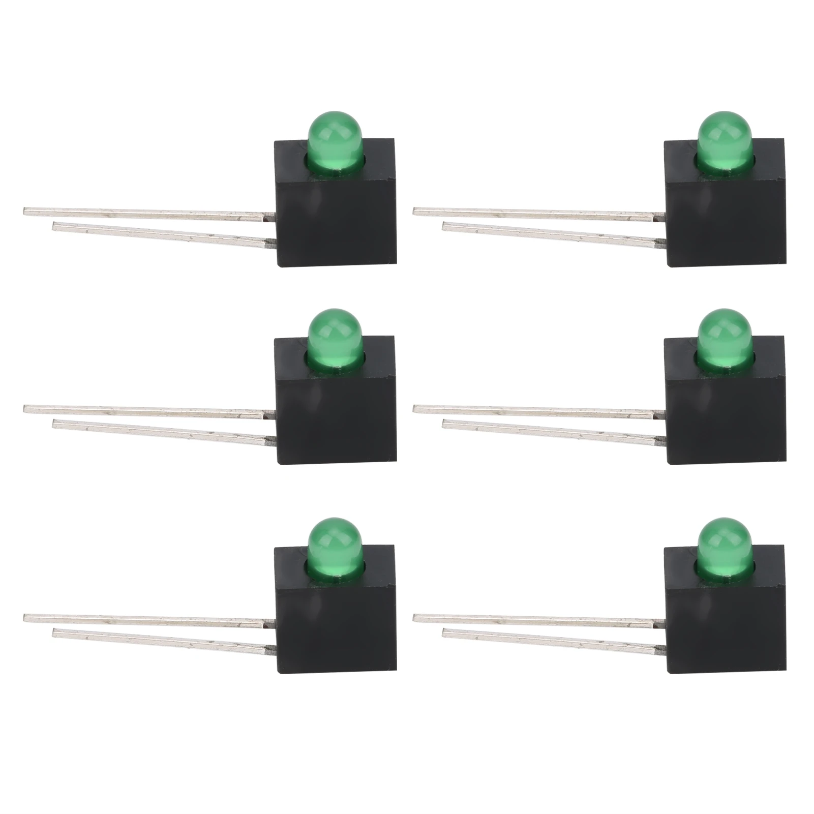 100Pcs LED Holder 3mm Lampshade 90 Degree Bend with Light Industrial Control Components