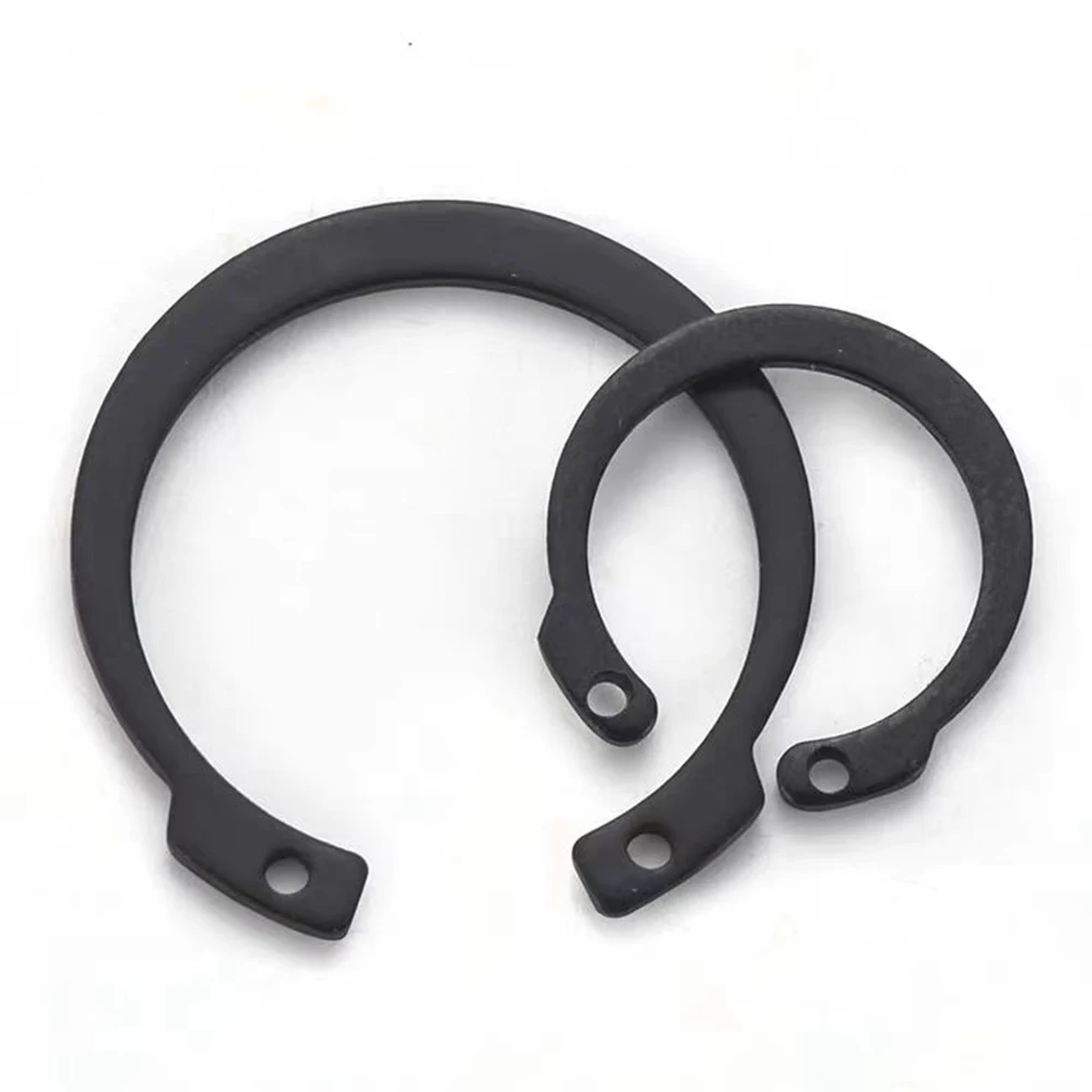 Inverted Internal Retaining Rings Black Steel M12-M100 Reverse-Acting Internal Retaining Ring Inverted Snap Rings for Hole
