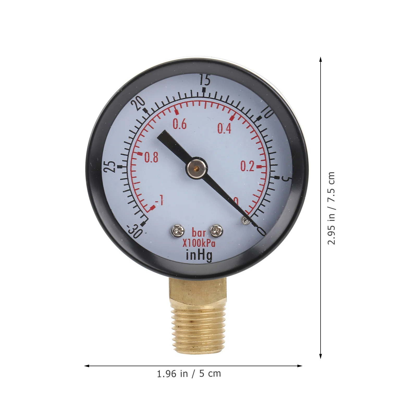 Vacuum Pressure Gauge Digital Industrial Mini Portable 0 30inhg Water Oil Gas Measurement Tool Durable Long Lasting Use Vacuum