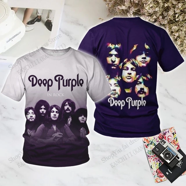 

Рок-футболка Deep Purple Band 3d Футболка с принтом Мужчины Женщины Мода Повседневная футболка с коротким рукавом Детские топы Футболки Летняя мужская одежда