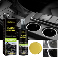Shine Plastic Leather Restorer Revitalizer Long-Lasting Coating Car Rubber Renovator Glossy Clean Refurbish for Automotive