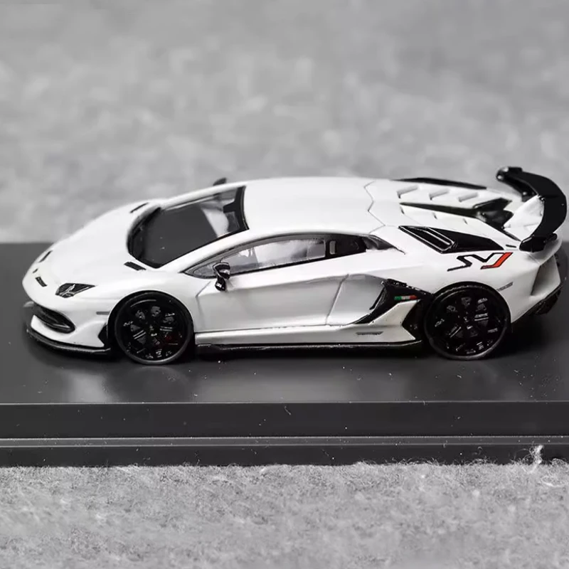 Moulé sous pression Original 1:64 échelle Aventador SVJ LP770-4 alliage modèle Simulation décoration loisirs Souvenirs Collection affichage statique