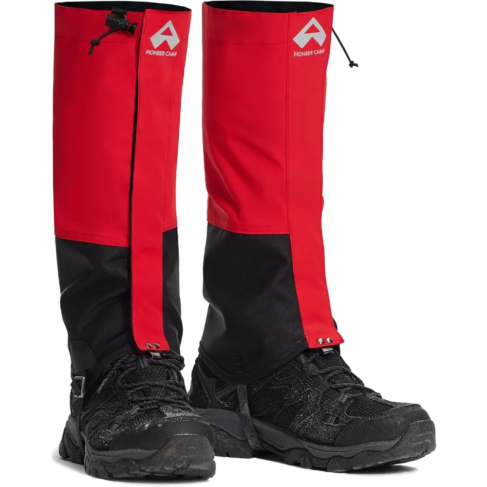 pioneer-camp-gators-for-hiking-boots-waterproof-420d-cordura-leg-gaiters-adjustable-men-women-hunting-fishing-snow-climbing