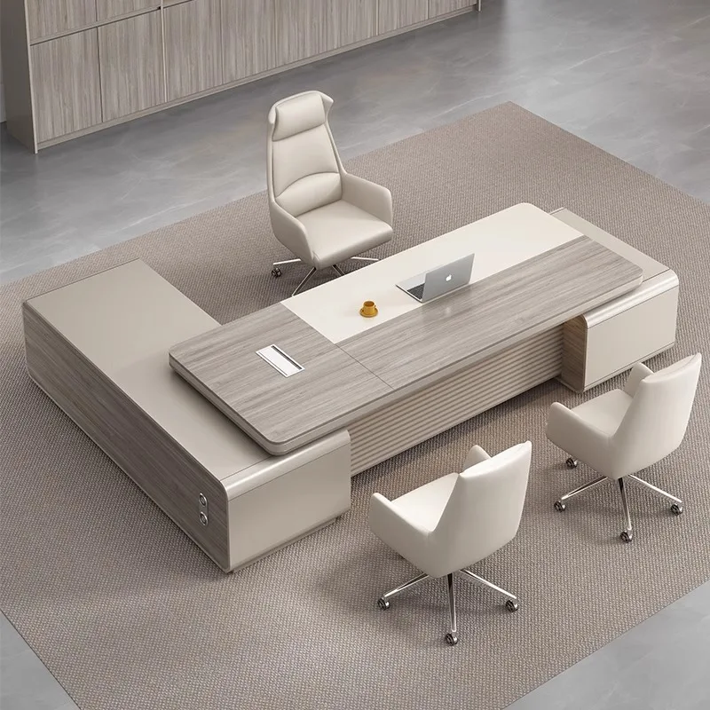 New Chinese Style Office Desk Minimalist Executive Manager President Large Office Desk Board Office Furniture Skrivbordet XYOD