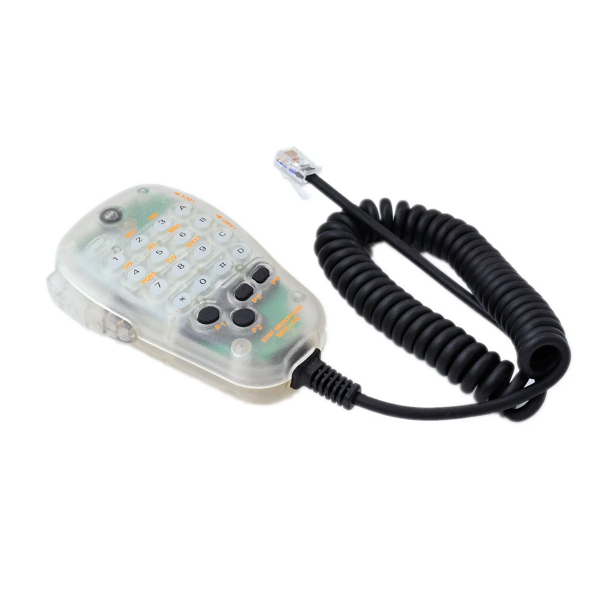 MH-48A6JA Protable Microphone Transparent for Yaesu FT7800R 8800R 8900R 7900R FT7100M Mobile Radio Keyboard DTMF PTT Mic Speaker