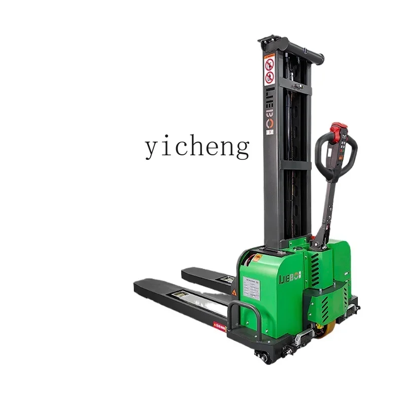 

TQH forklift truck carries 1.3 tons of handling, loading and unloading all-electric automatic lifting stacker pallets