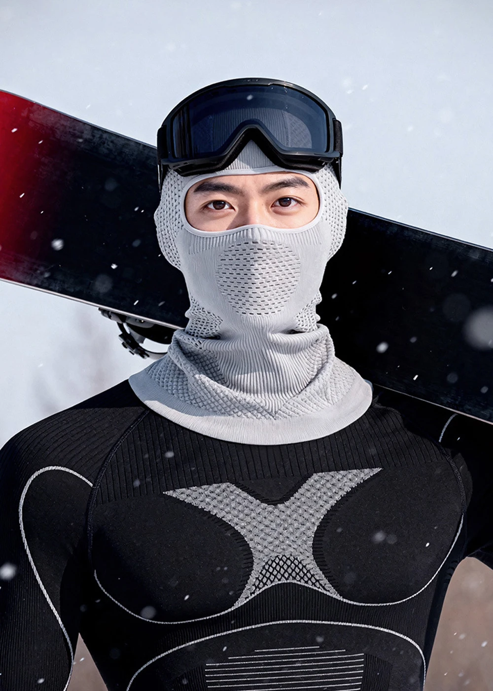 Winter Unisex Warme Skimaske Sturmhaube Outdoor Sport Radfahren Vollgesichtsmaske Schal Männer Frauen Elastische Atmungsaktive Motorradmaske – Detail 2