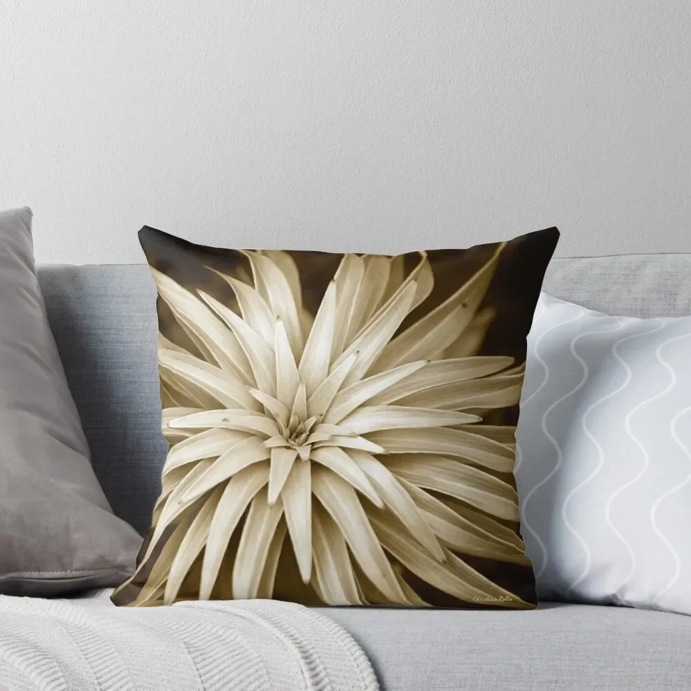 

Sepia Leaf Abstract Throw Pillow Cushion Cover Sofa Cushions Couch Pillows pillow