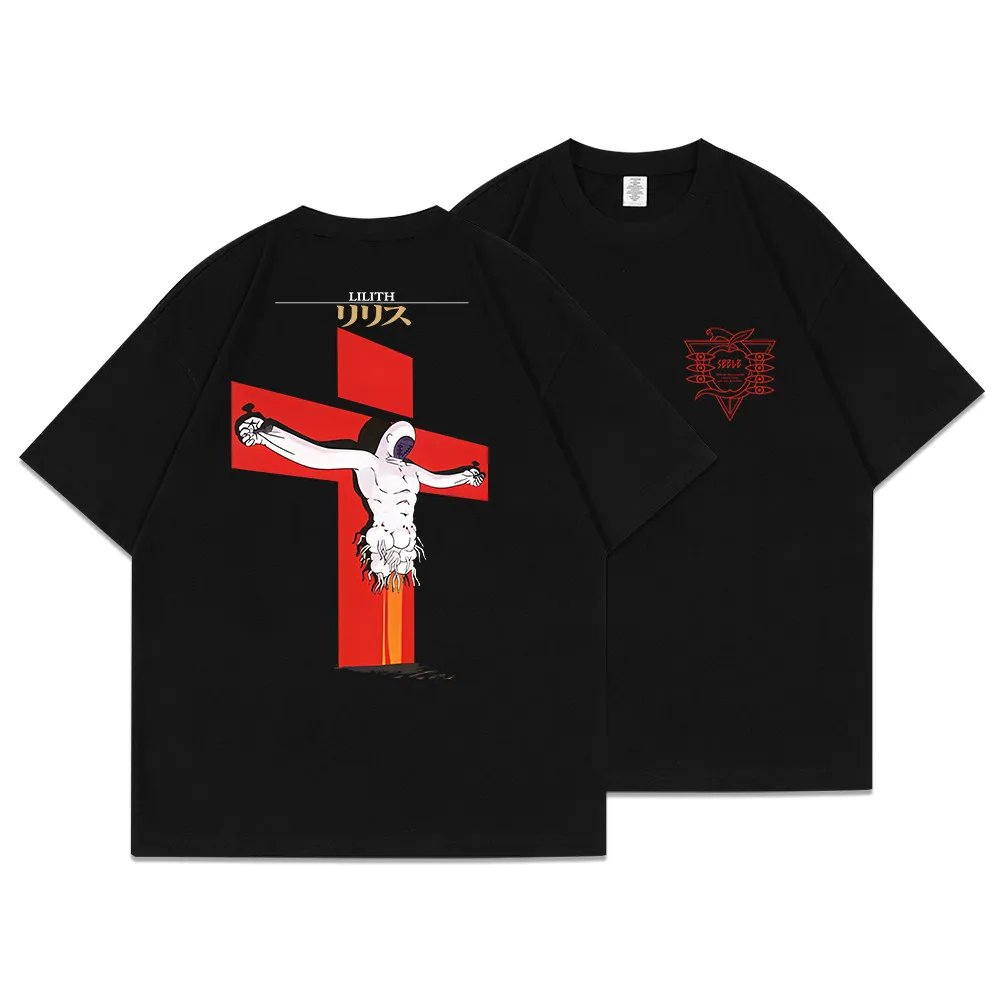 Anime EVA Evangelion Lilith Apostle Printed T-shirt Men's and Women's T-shirt Men's Top Sports T-shirt Men's T-shirt Summer Tee