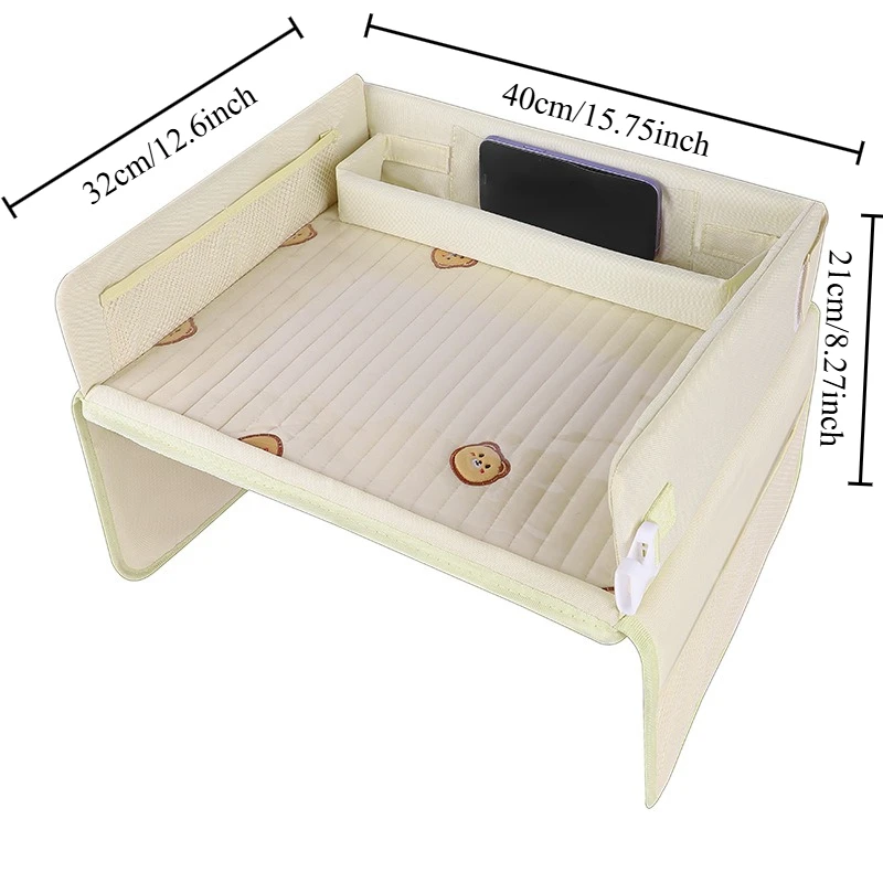 Waterproof Baby Stroller Tray Meal Storage Table Convenient Travel Essential for Kids