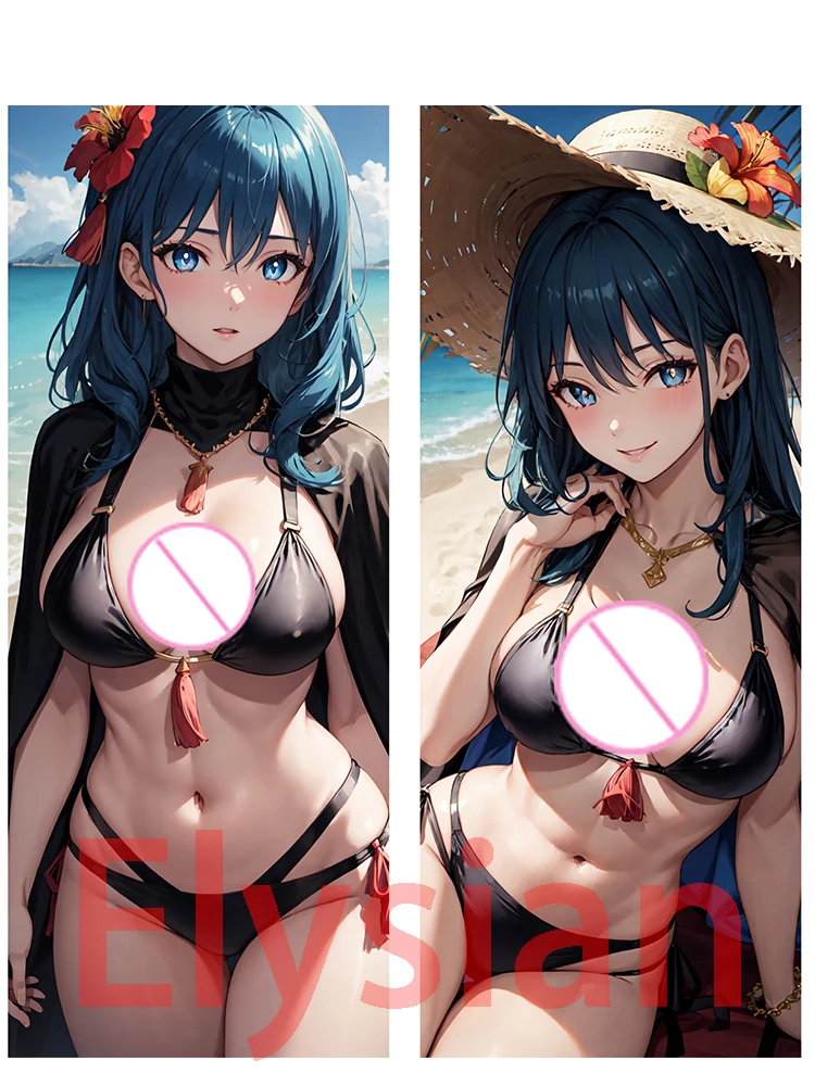 

Dakimakura anime Byleth fire emblem AI Illustrations Large Breasts Double-sided Print Life-size body pillows cover Decoration