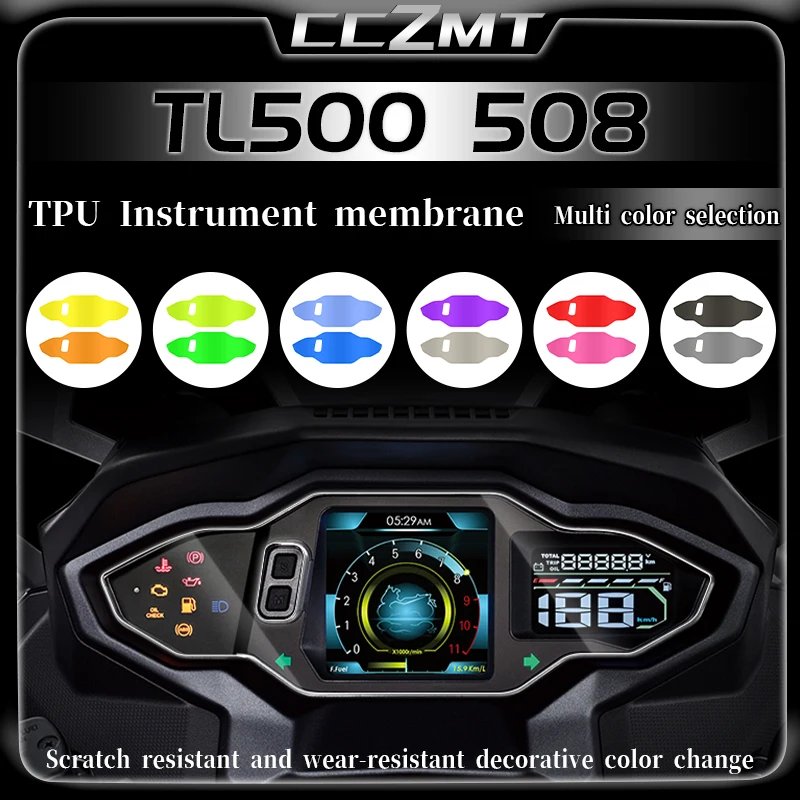 For SYM TL500 508 TL500 TL508 Motorcycle Headlight Protective Film Instrument Film Taillight Film Modification Accessories