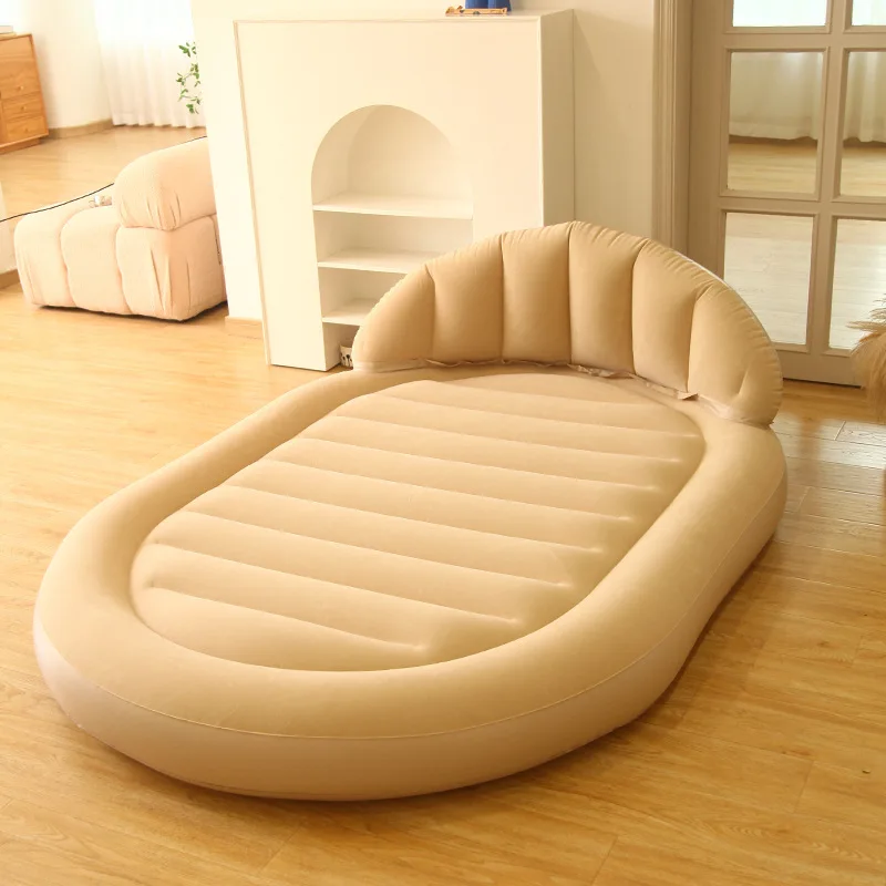 

RV Outdoor Portable Air Cushion Bed Inflatable Mattress Sheet Thickened Flocking Bed Camping Home Beach Mat Camping Equipment