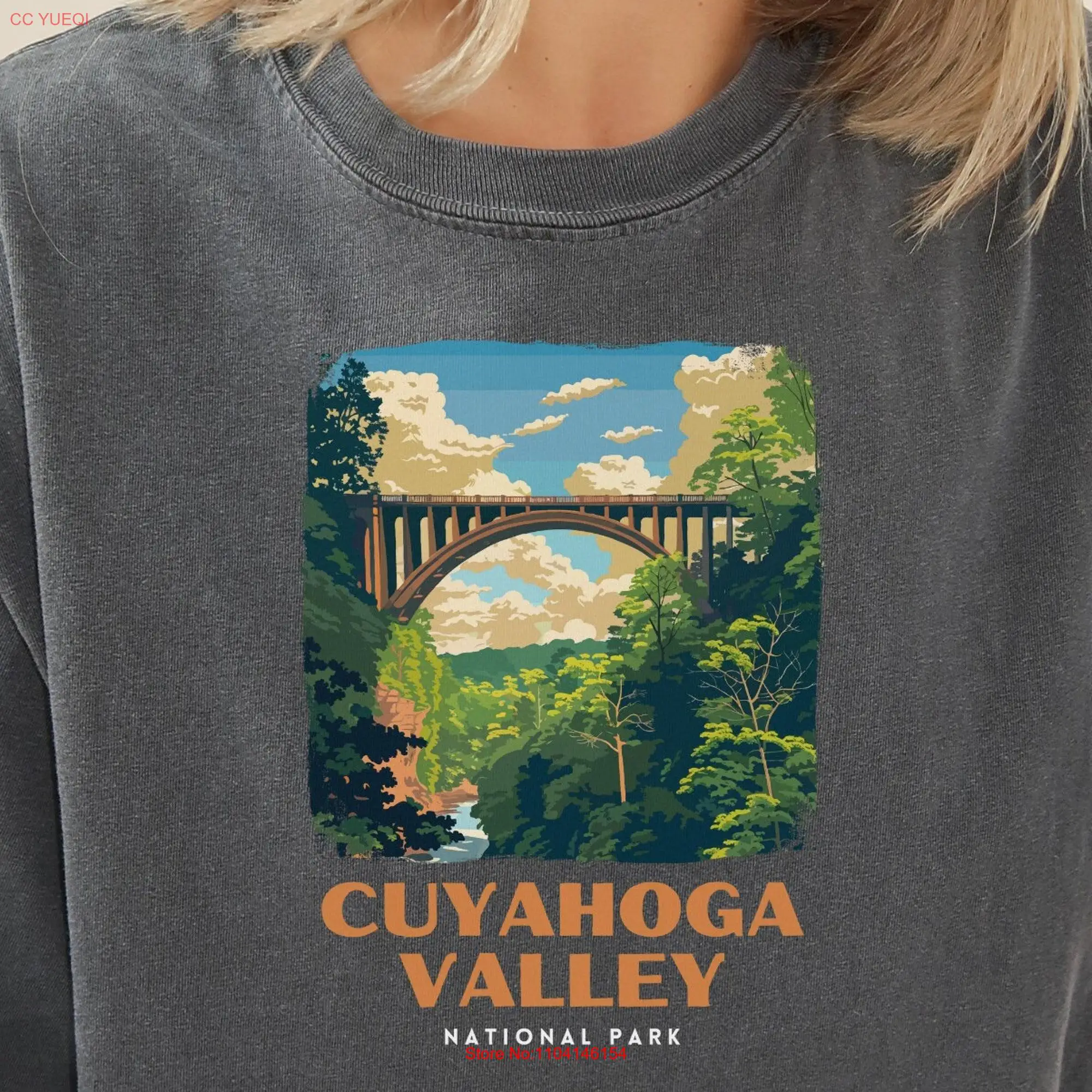 Retro Cuyahoga National Park Comfort Colors T Shirt Trip Hiker long or short sleeves