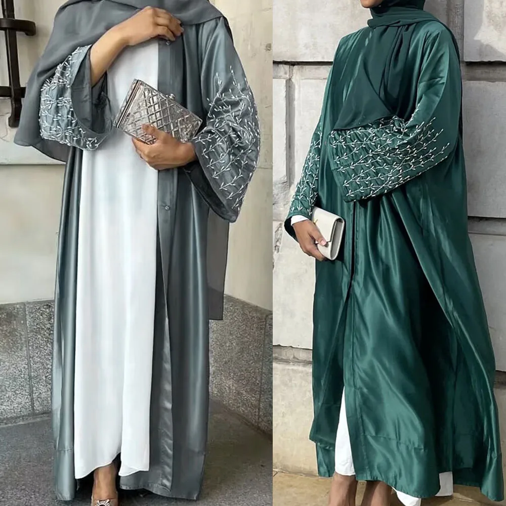 

Женское платье Eid Abaya с бисером, женское платье с бисером, платья для вечеринки Рамадан, Саудовский, арабский, Дубайский стиль, кафтан, платья, кафтан 2024