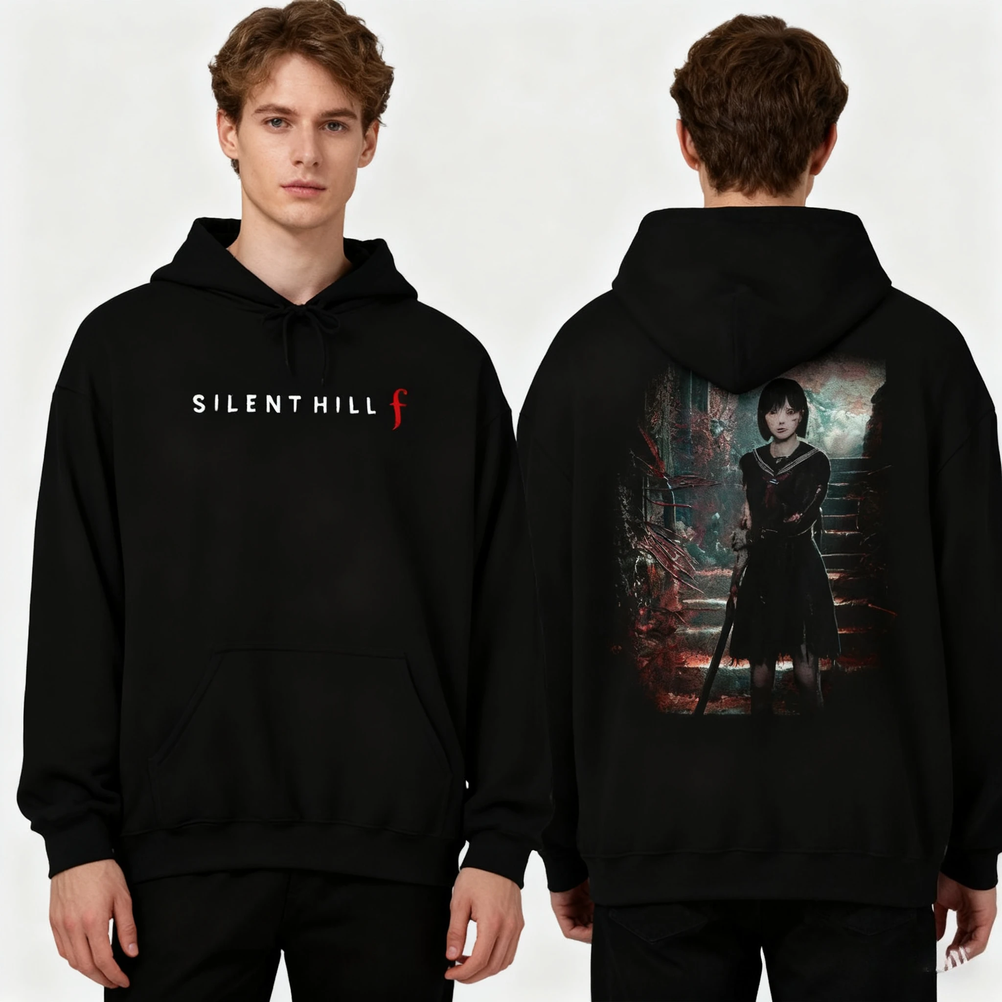 لعبة إثارة 26 سنة جديدة صامتة هيل F الشتاء هوديي الرجال والنساء سميكة الصوف الدافئة هوديي الخريف ملابس رياضية البلوز المعتاد #1