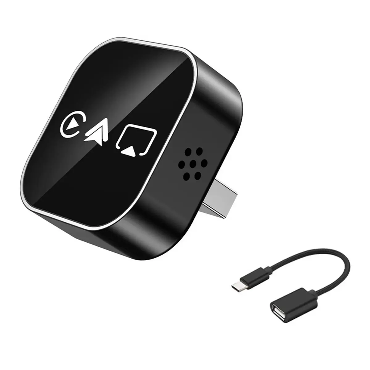 Y2423A~!#Upgrade 4in1 Carplay Adapter Android Auto/Airplay/Miracast/Mirror Link Smart AI Box USB Plug and Play Auto Connect A