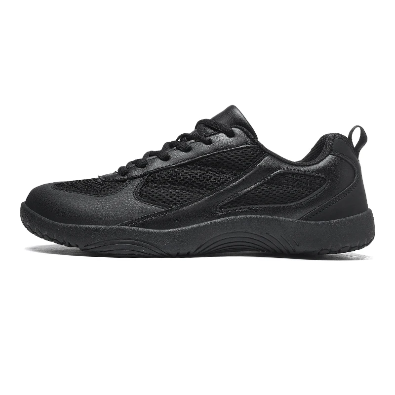 Wide-Toe Breathable Sports Shoes for Men and Women, Pu Leather + Mesh Splicing with Rubber Sole, Casual Hiking Shoes with a Barefoot Feel and Wide Last Design, Suitable for Bunions/Flat Feet, Non-Slip and Wear-Resistant Travel Shoes