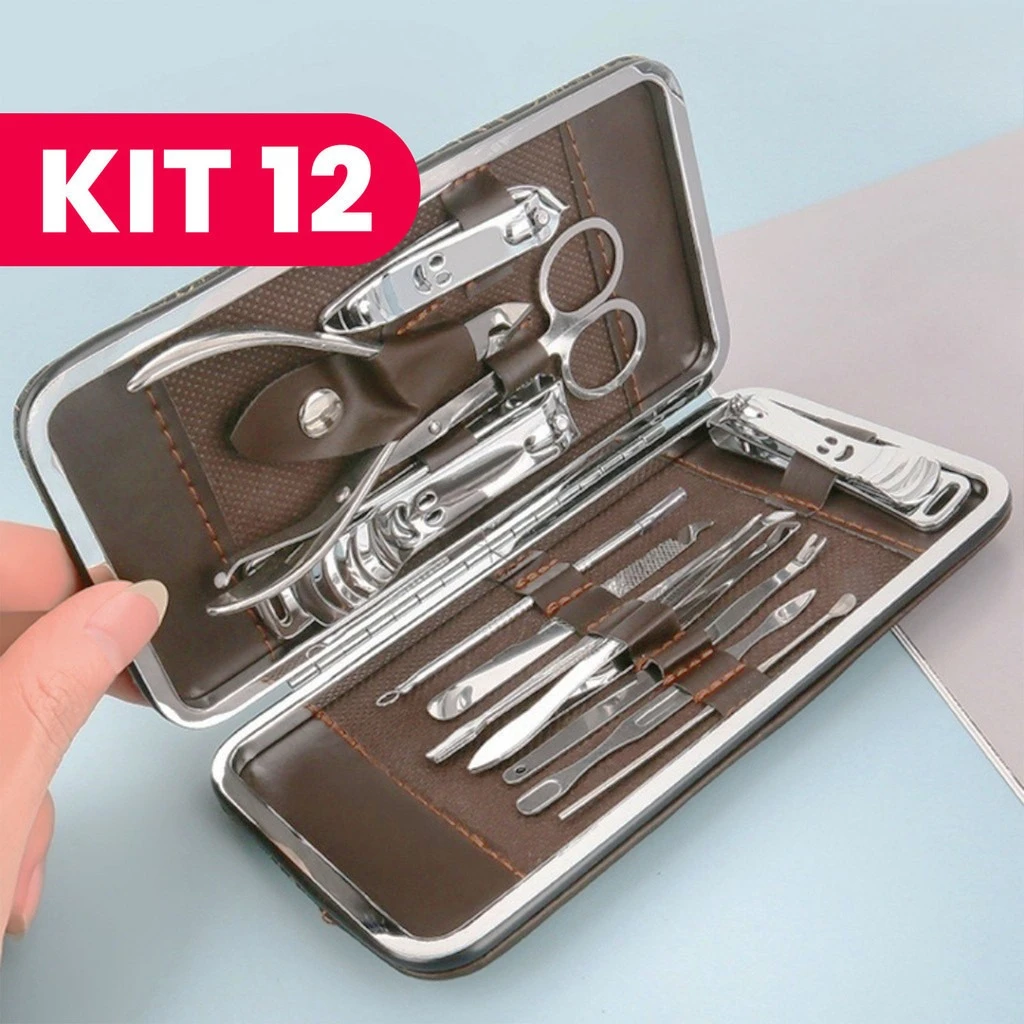 Estojo Manicure Completo Ferramentas Profissionais para Unhas Presente Ideal para Casa e Viagem