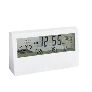 Multifunktionales elektronisches Thermometer mit Wecker, Thermohygrometer, Temperatur und Feuchtigkeitsmesser, Wetterstation für Zuhause 8 Hauptverkaufsthermometerzeit - №7