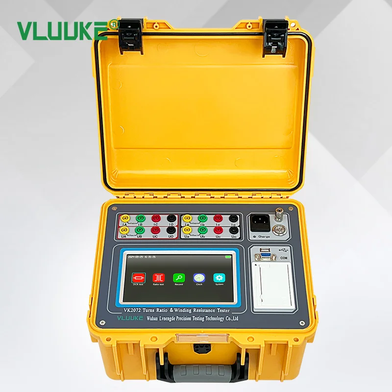 VLUUKE VK2072 testeur de résistance de rapport de rotation et d'enroulement sortie 20A compteur de résistance et de rapport cc automatique triphasé transformateur Portable