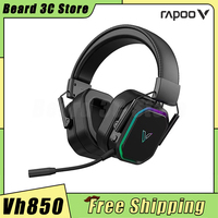 Rapoo Vh850 Multimode Wireless RGB Headphones Surrounds EarLong Endurance Customize Earphone 46 Hours Office Gaming Headset Gift