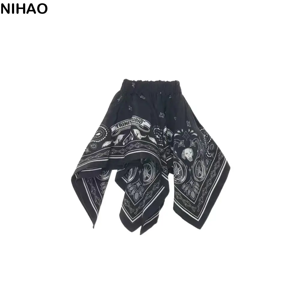 

Fashion Cloth Cashew Printed Hair Rope Temperament Kerchief Vintage Scrunchies Elastic Large Hair Circle Female