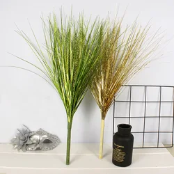 Simulated Gold Powder Christmas Branch Tower Pine Grass PVC False Grass Gold Powder Reed Tower Pine Grass Festival Decoration