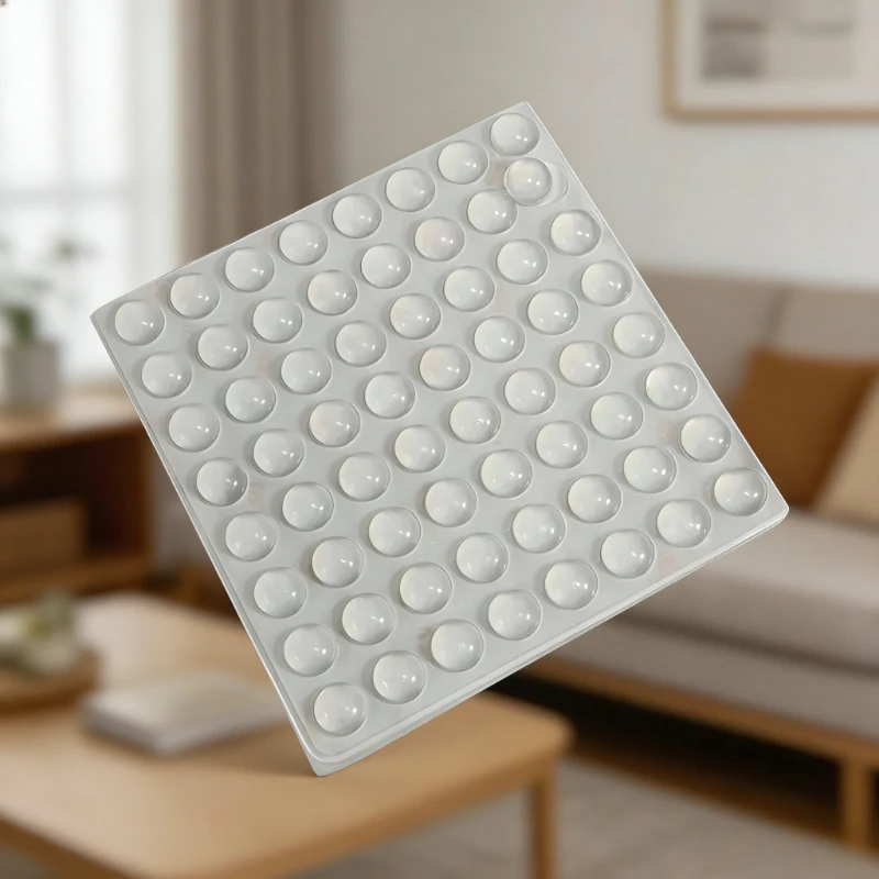 Silicone Anti Collision Non Slip Shock Absorbing Mute Self Adhesive Easy Tear Granule Pads Household Supplies